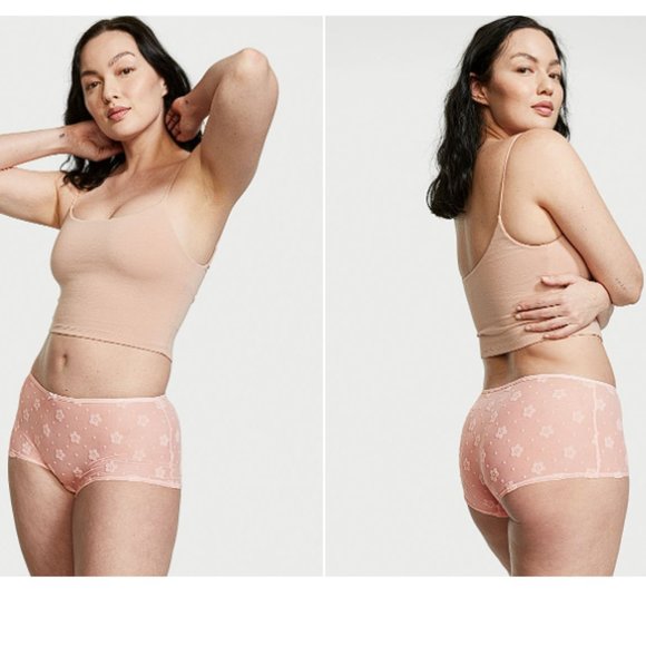 VS Shortie Panty Pink with Daisies NWT - Picture 2 of 13